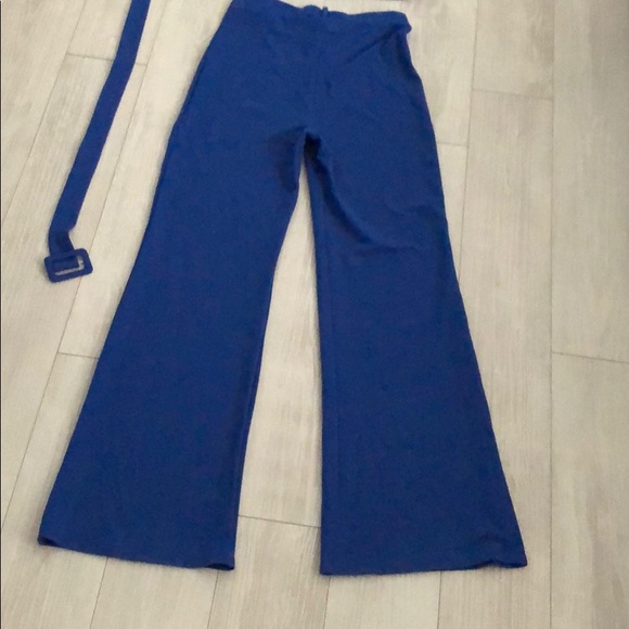 Two piece flare pants set W/ corset inspired top - Picture 8 of 9